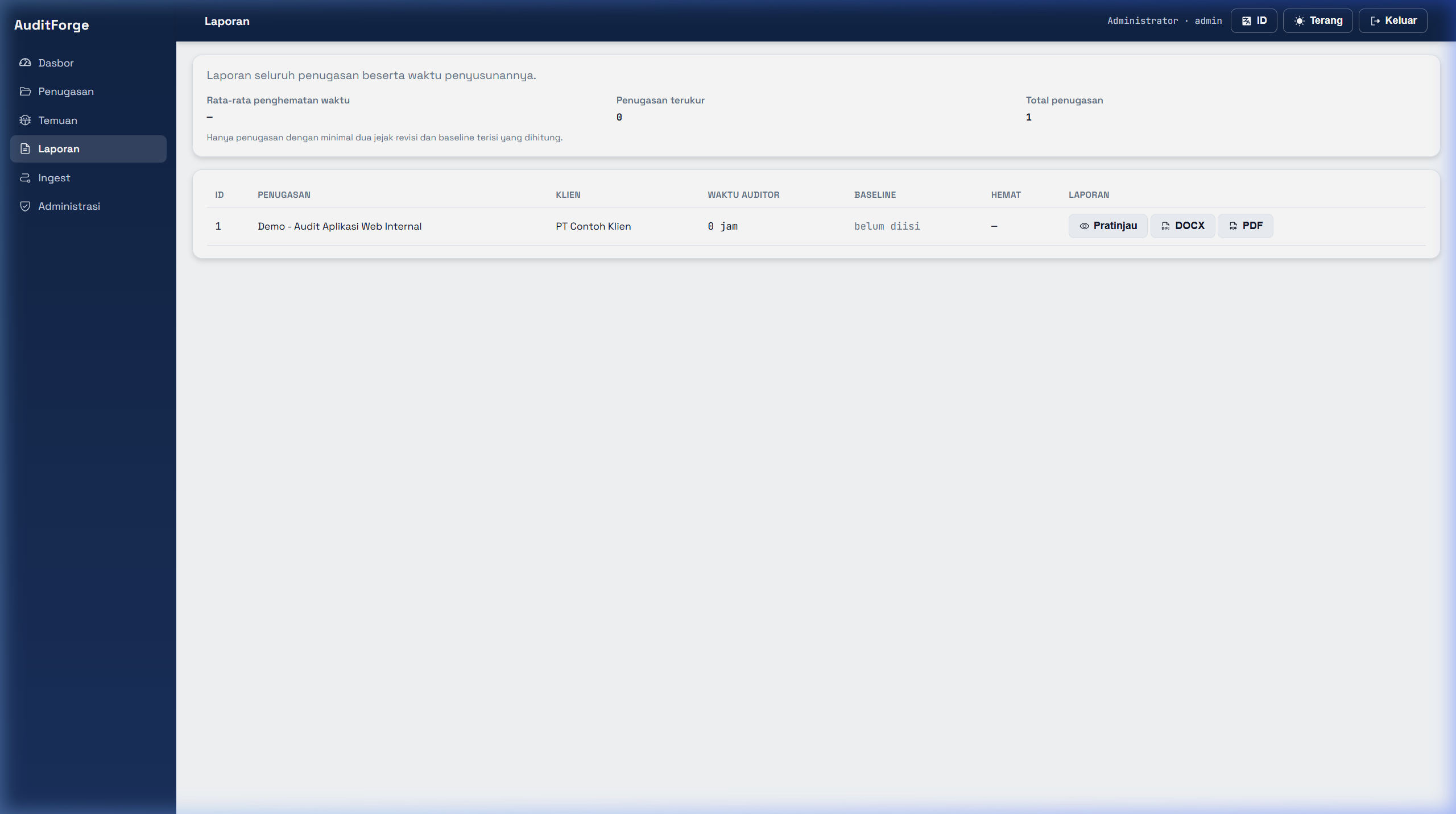 AuditForge Automated Audit Report Generation DOCX & PDF