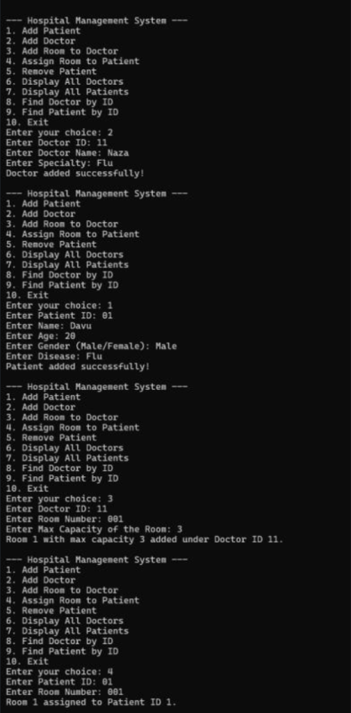 Console Output 1